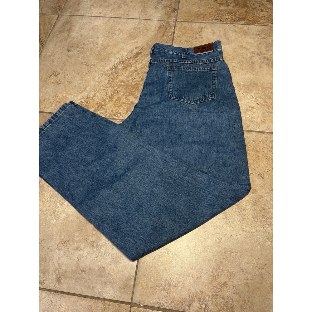 L.L Bean Double L Natutal Fit Cotton Men's Vintage Denim Jeans 38x32 Blue